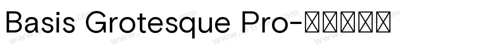 Basis Grotesque Pro字体转换
